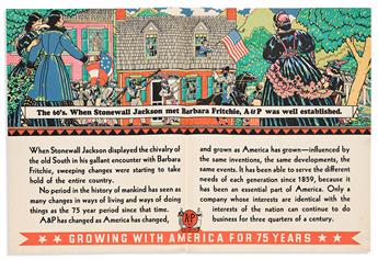 (FOOD & DRINK.) Louis Fancher, artist. Posters for the A&P Supermarket chain from the "Growing with America for 75 Years" series.